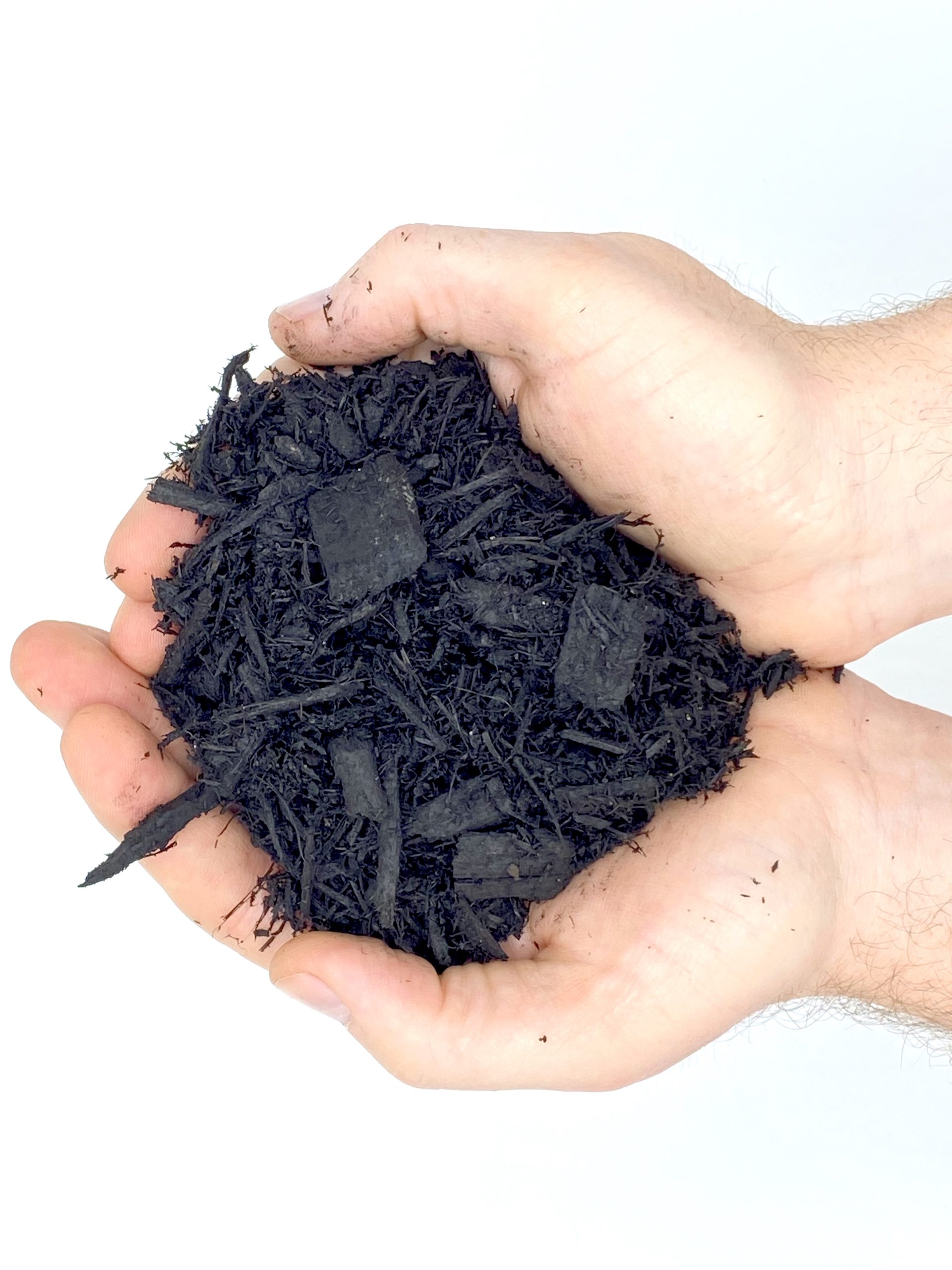 natural black dyed mulch