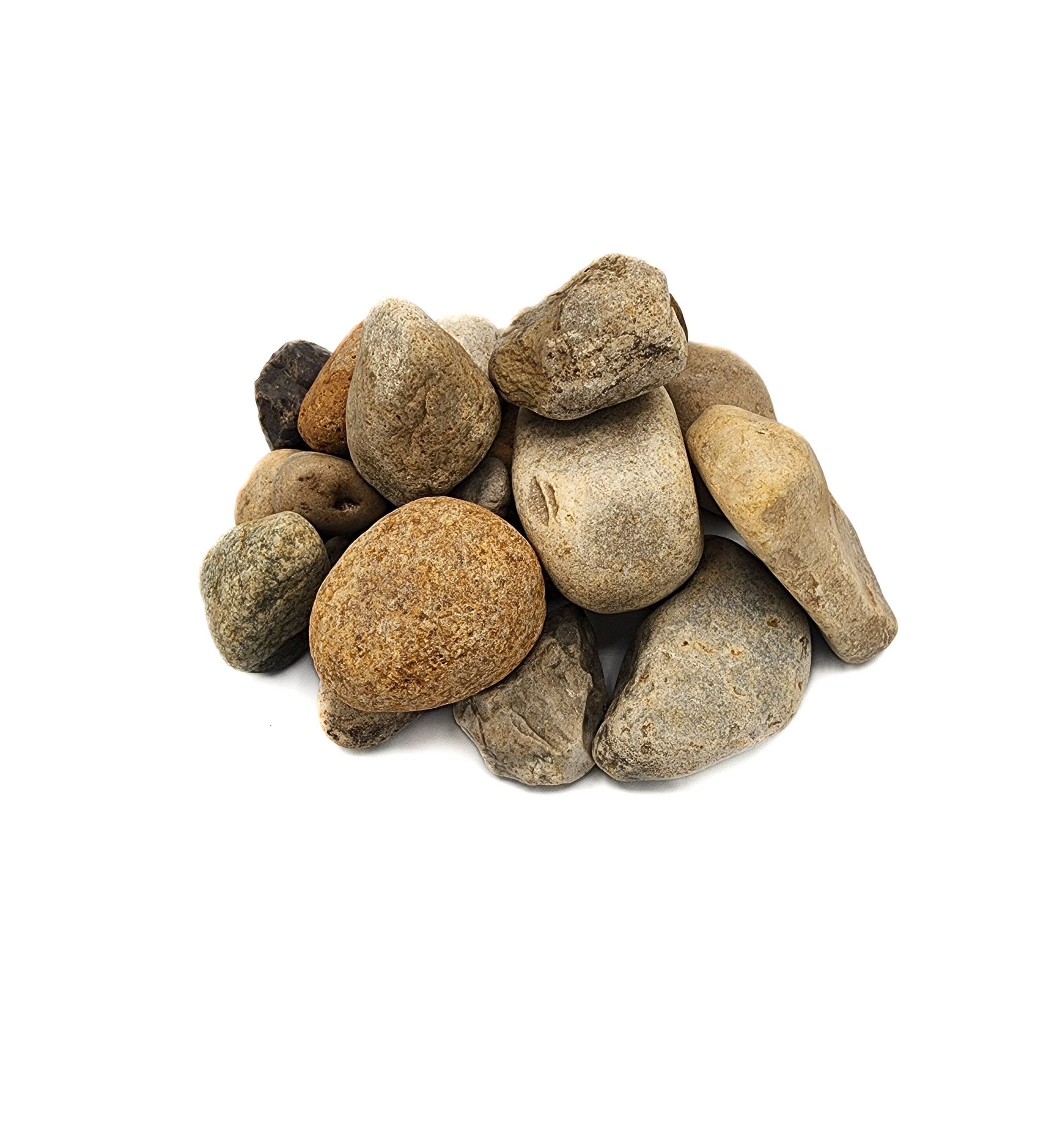 1 1/2" washed river rock