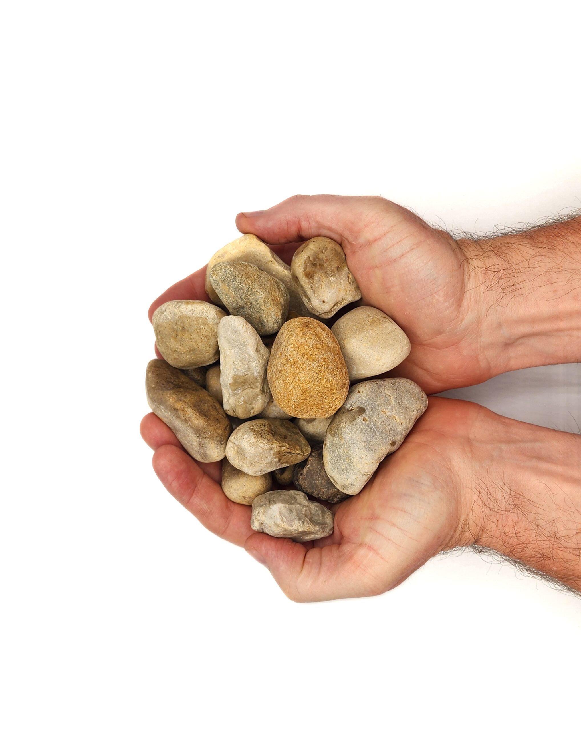 1 1/2" washed river rock