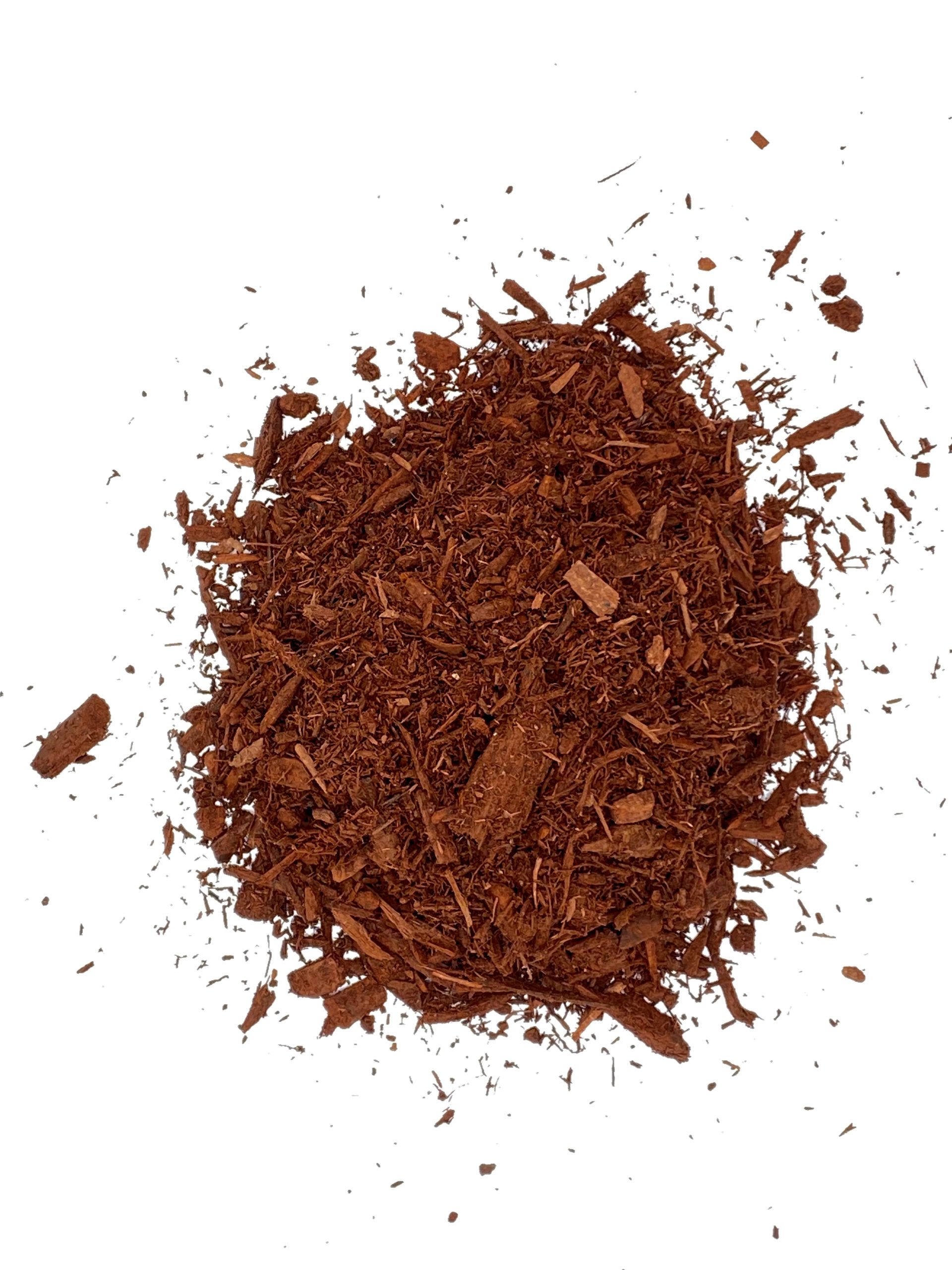 natural red dyed mulch